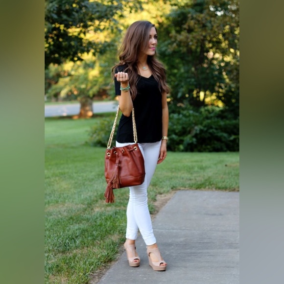 REBECCA MINKOFF "LEXI" BISCUIT BROWN BUCKET BAG 🌟EUC🌟 - Picture 3 of 17